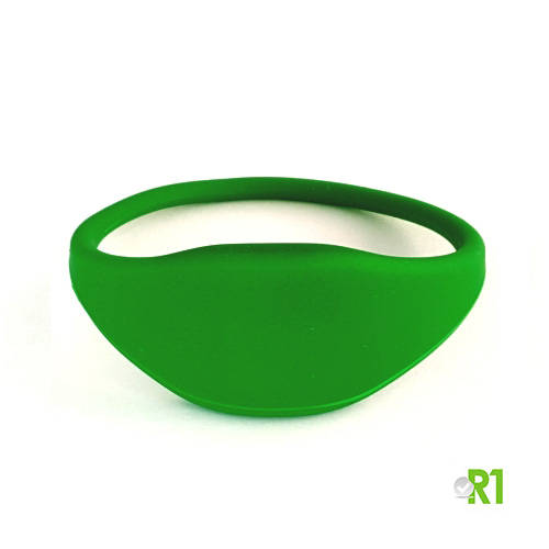 MF4TG-BRG: N.50 Key fob wristband Mifare 4k, bracelet 60 mm. green colour € 1,90 each
