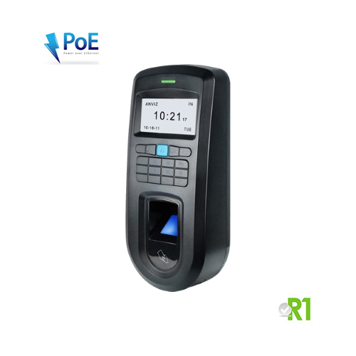 VF30ID-P: Biometric, RFID and/or PIN code, PoE.