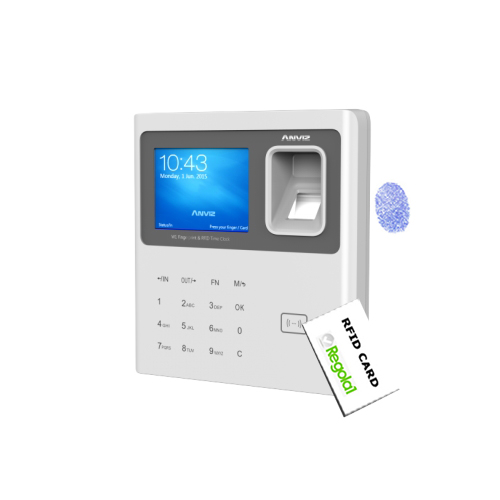 Anviz, W1-ID: Biometric, RFID, PIN code, wi-fi, Linux OS.